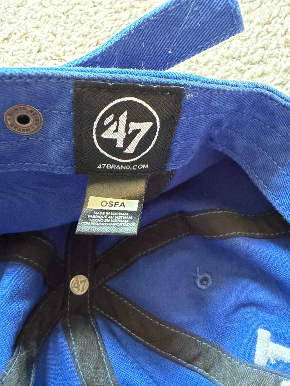 47 Brand Dodgers Clean Up Baseball Cap